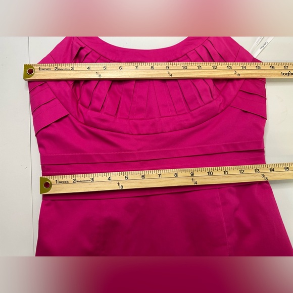 Calvin Klein Sz 4 Dress Evening Collection Sheath Magenta Women Sleeveless - Picture 10 of 12